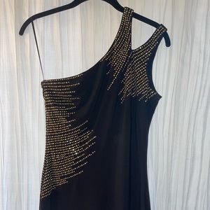 Cache Bodycon One-Shoulder Mini Dress